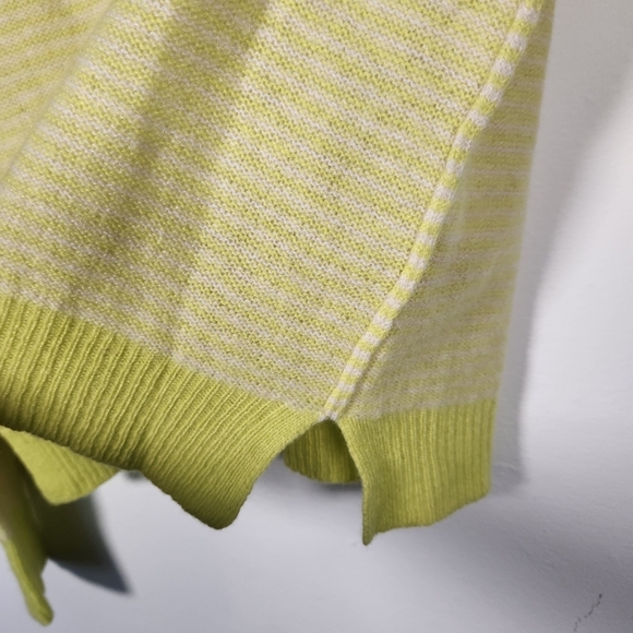 Rebecca Taylor Cashmere Neon Yellow Sweater XS Cozycore Fall Quiet luxury - Picture 5 of 7